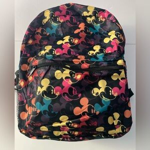 Mickey Mouse black multi color Backpack